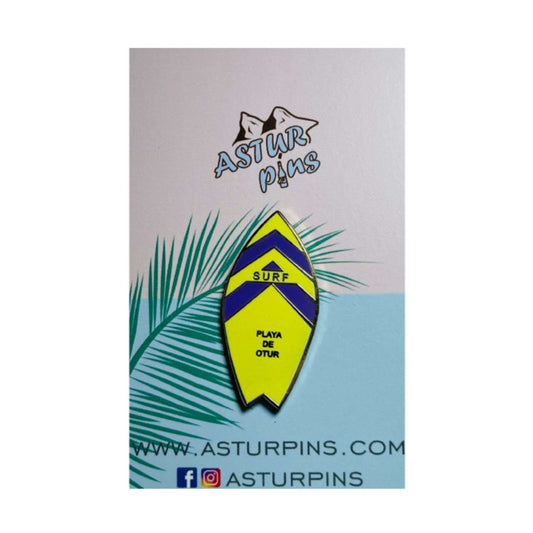 Pin Tabla Surf Surf Amarilla Playa De Otur Asturias