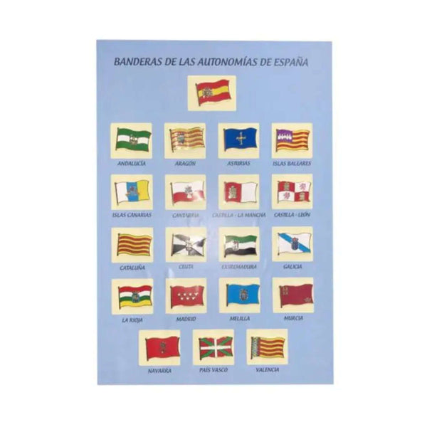 Pins - Colección Completa Pins Banderas Autonomías - España