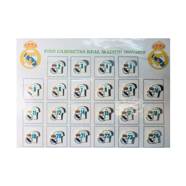 Pin's - Collection Joueurs de Football du Real Madrid 2017_2018