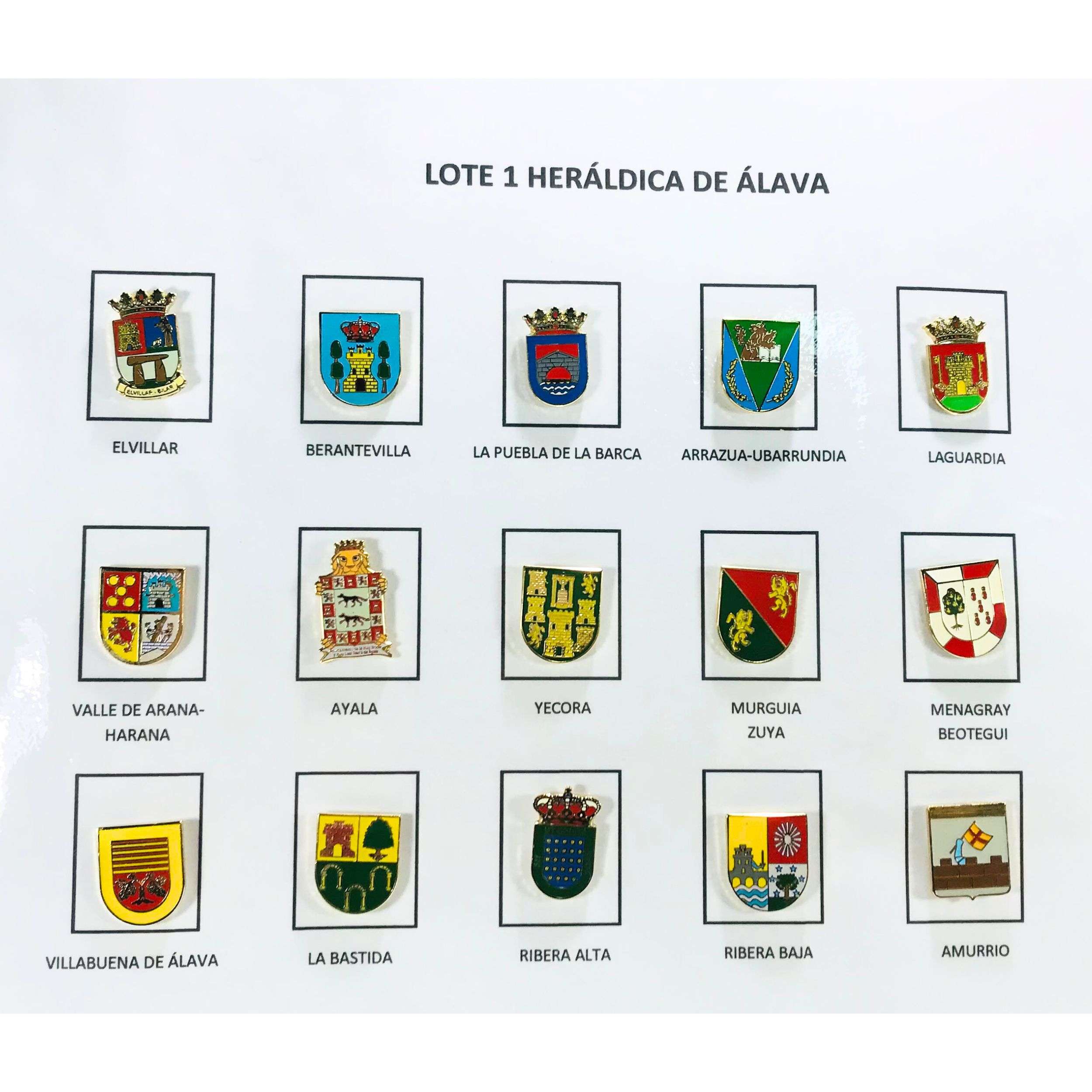 Pins Lote No1 Escudos Heraldicos Alava Espana