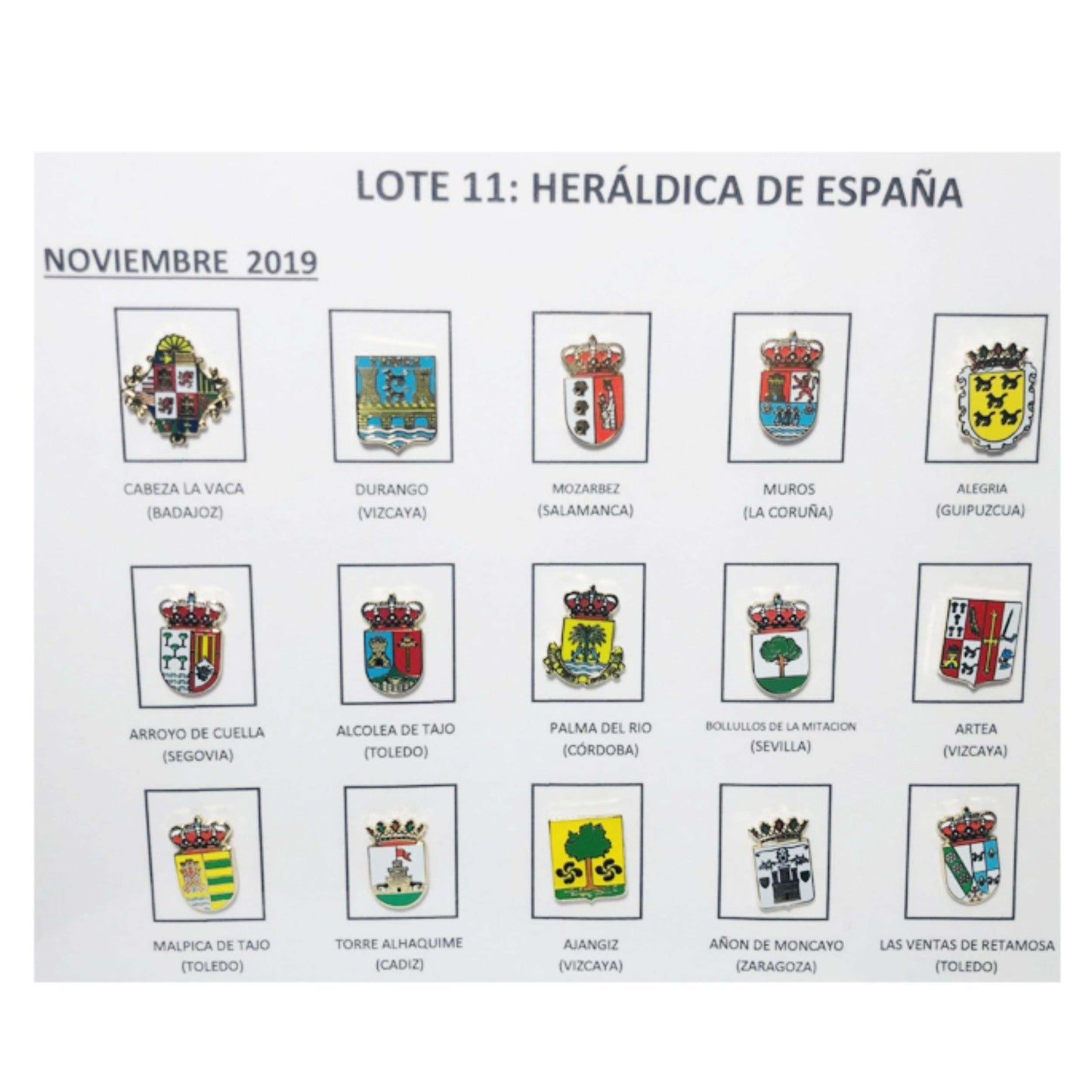 Pins Lote No11 Escudos Heraldicos Espana