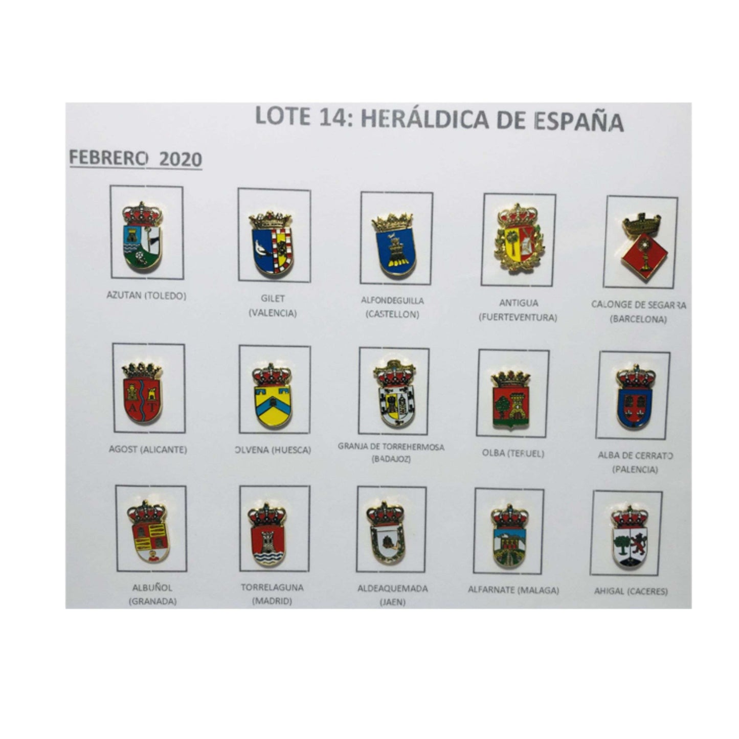 Pins Lote No14 Escudos Heraldicos Espana