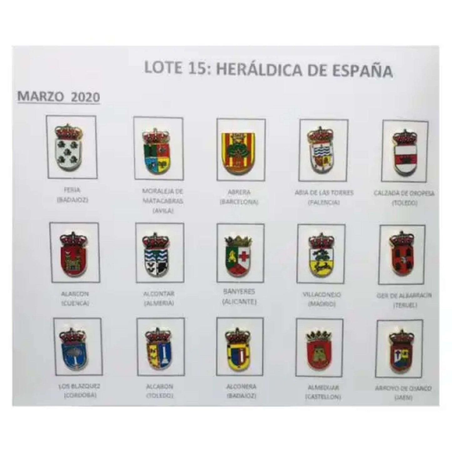 Pins Lote No15 Escudos Heraldicos Espana