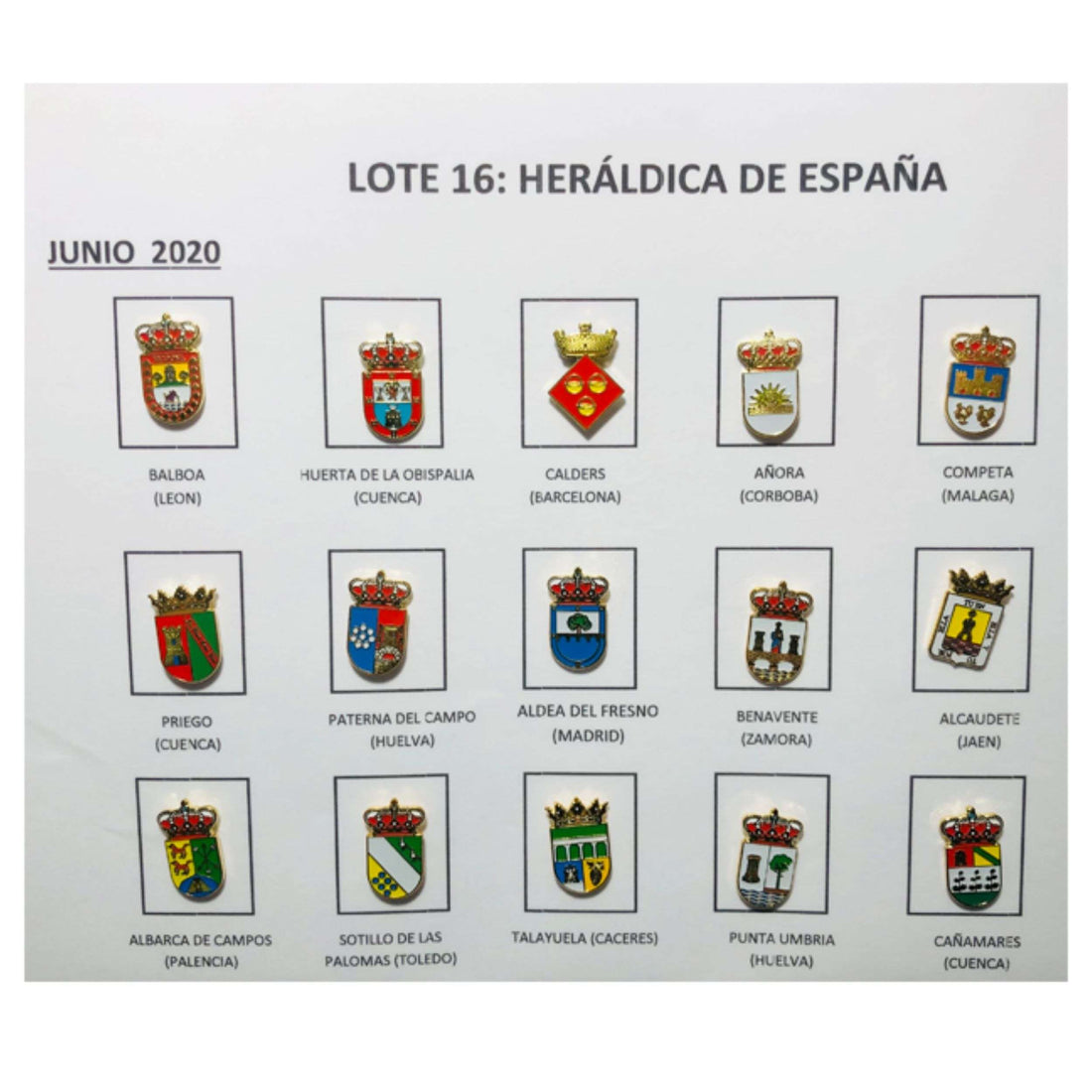 Pins - Los Nr. 16 Heraldische Wappen Spaniens