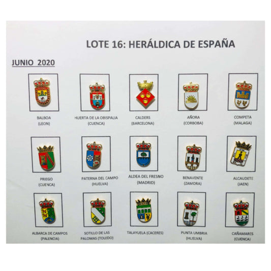 Pins Lote No16 Escudos Heraldicos Espana