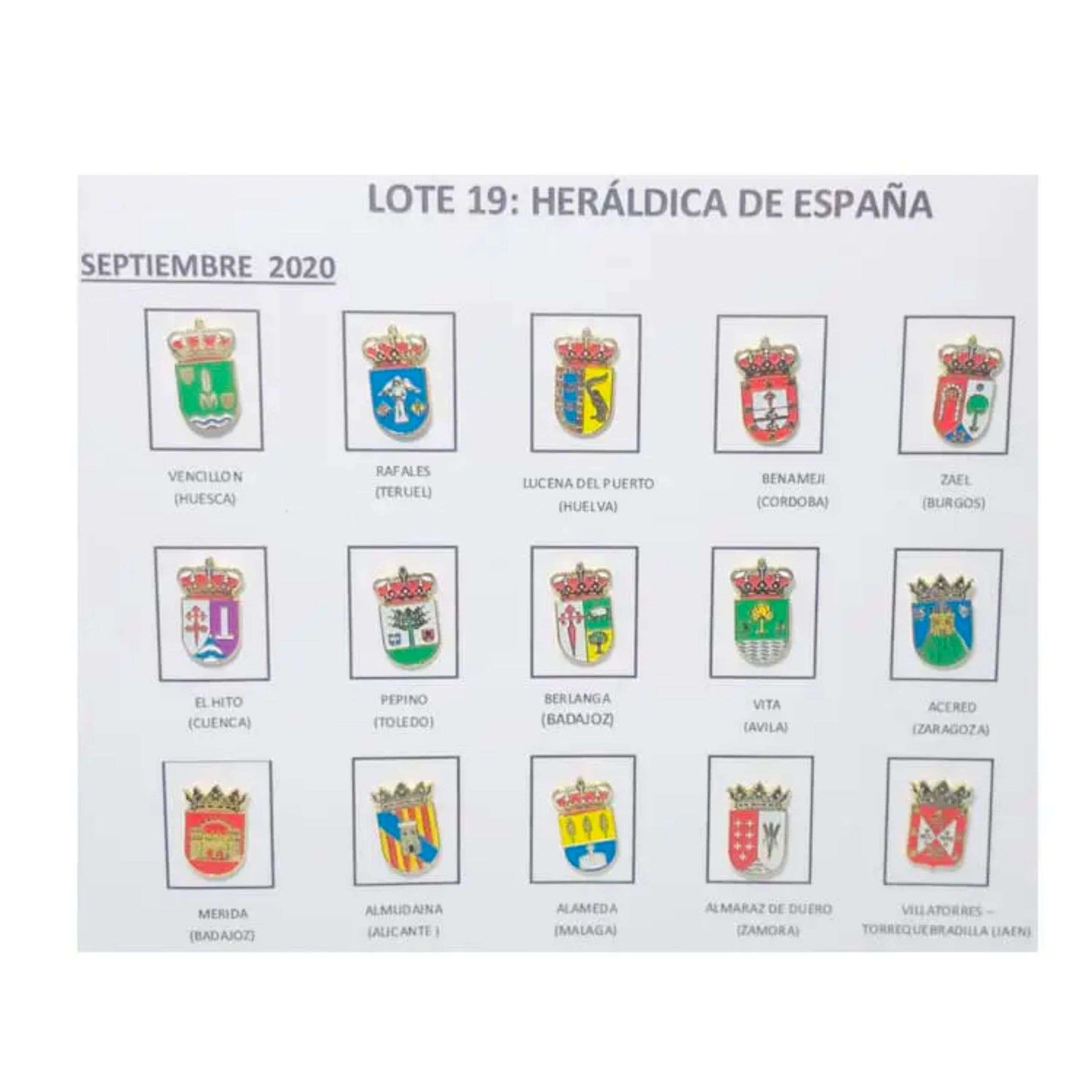 Pins Lote No19 Escudos Heraldicos Espana