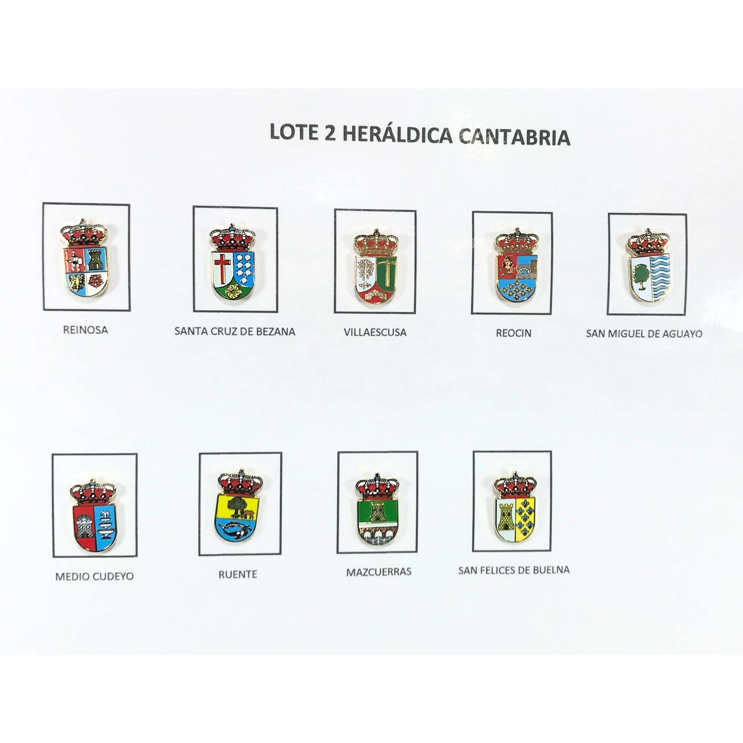 Pins Lote No2 Escudos Heraldicos Cantabria Espana