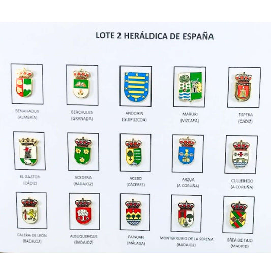 Pins Lote No2 Escudos Heraldicos Espana