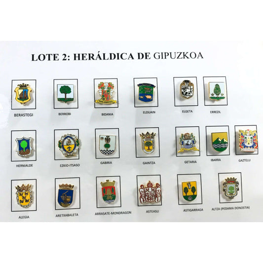 Pins Lote No2 Escudos Heraldicos Gipuzkoa Guipuzcoa Espana