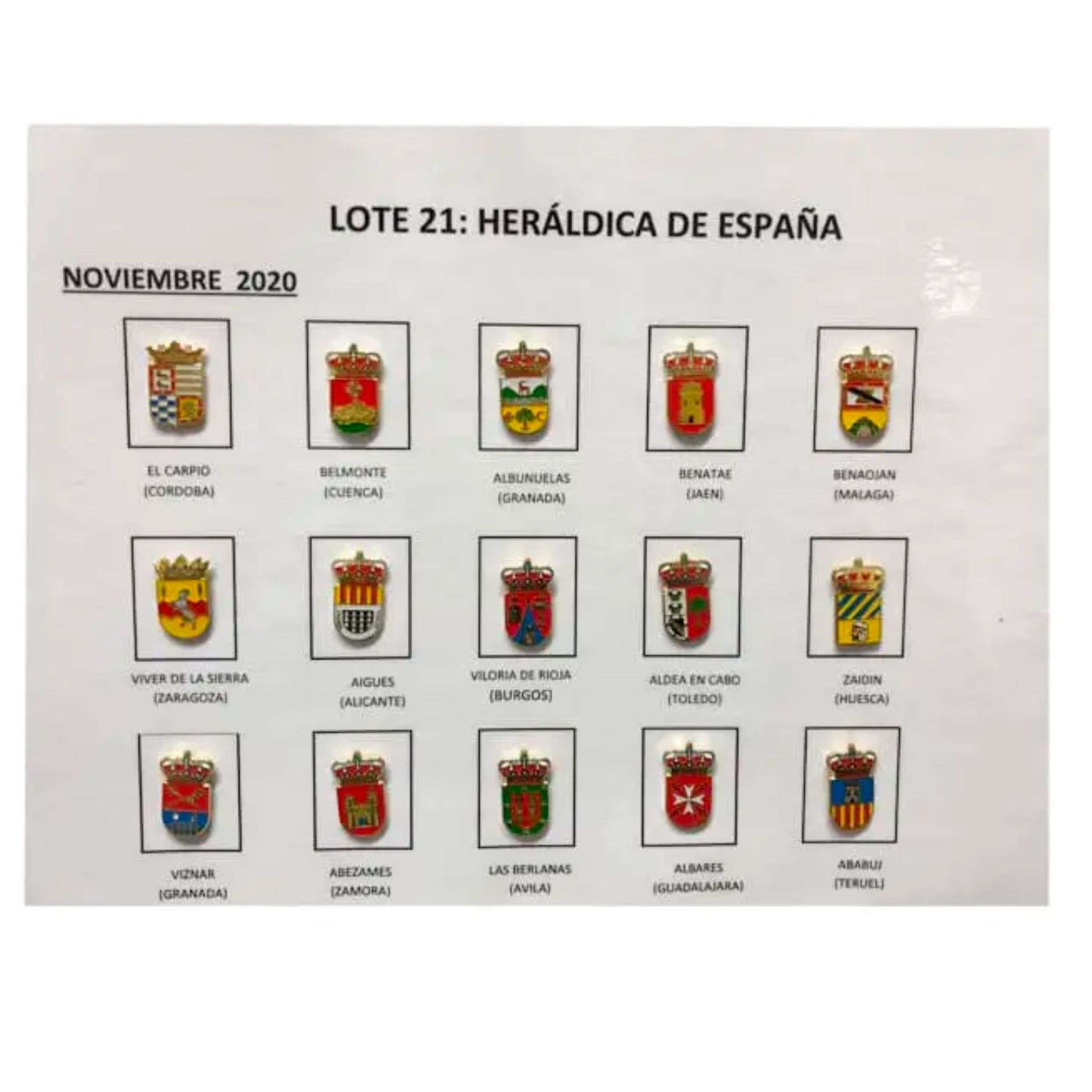 Pins Lote No21 Escudos Heraldicos Espana