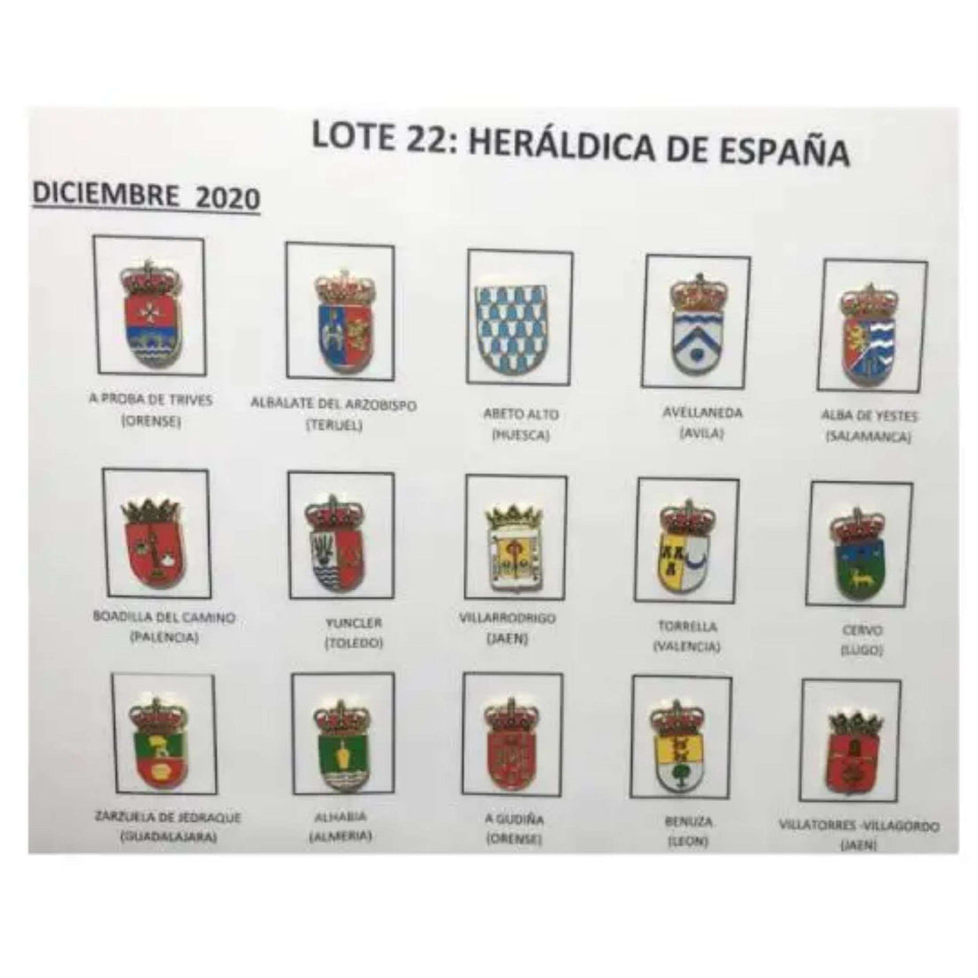Pins - Los Nr. 22 Hispanische Wappen