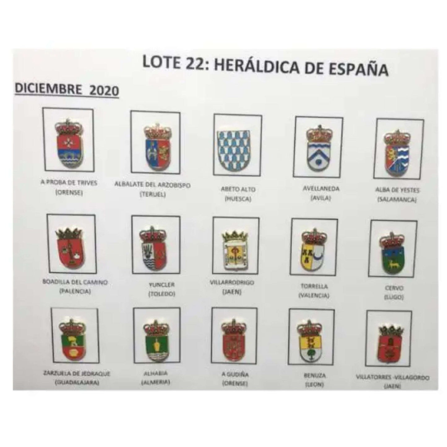 Pins Lote No22 Escudos Heraldicos Espana