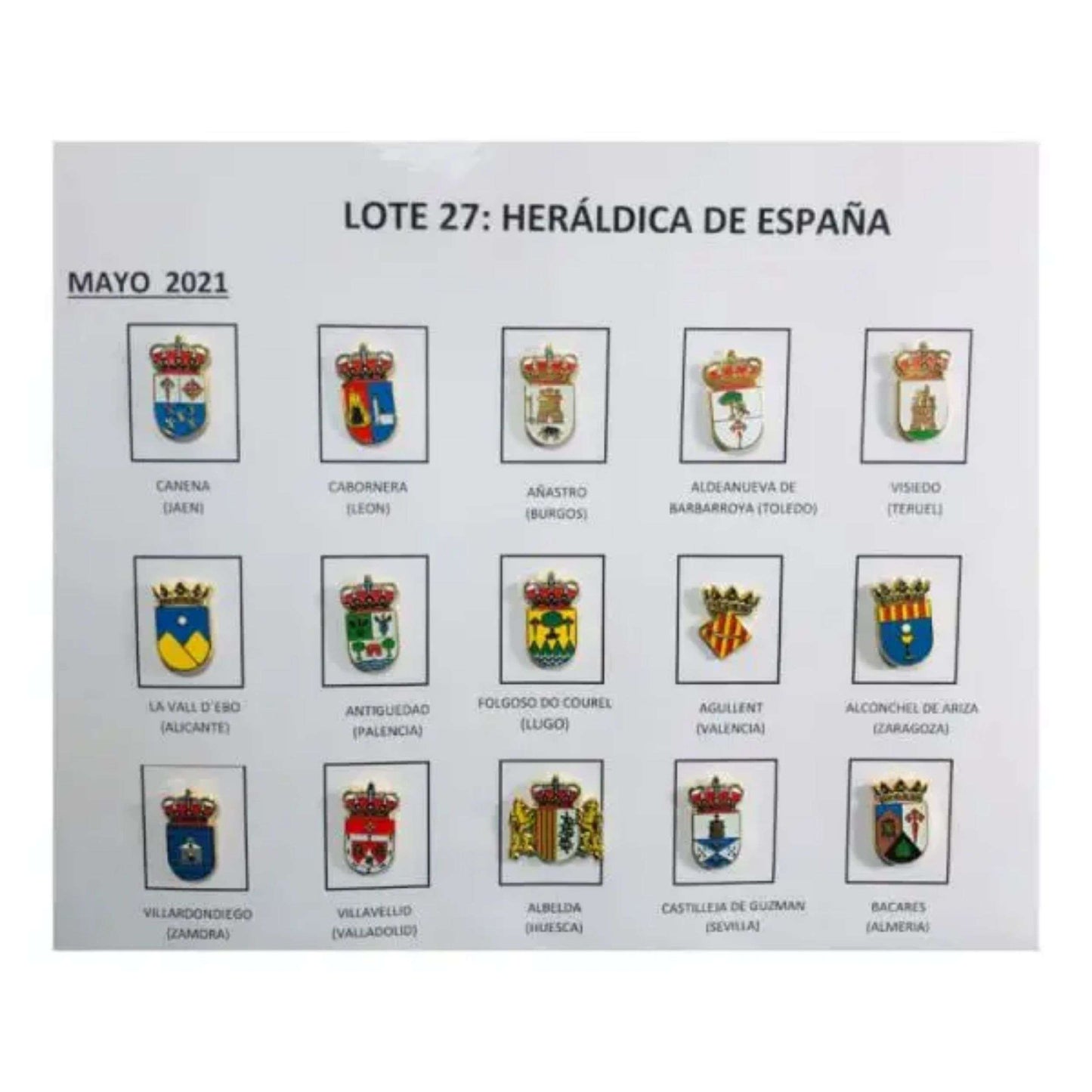 Pins Lote No27 Escudos Heraldicos Espana