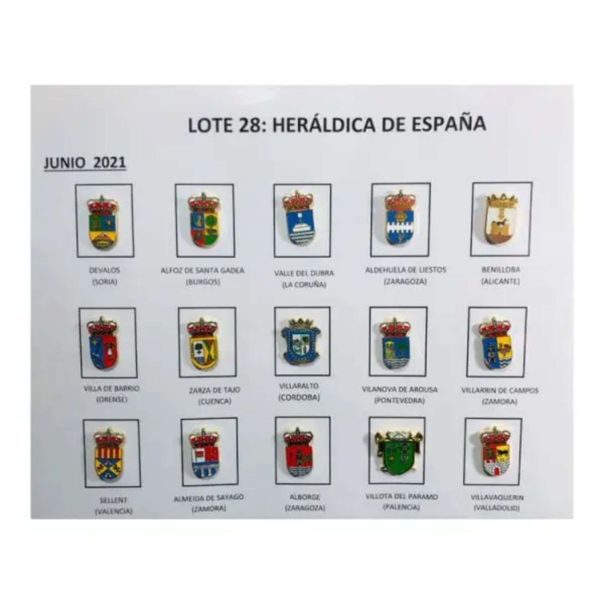 Pins Lote No28 Escudos Heraldicos Espana