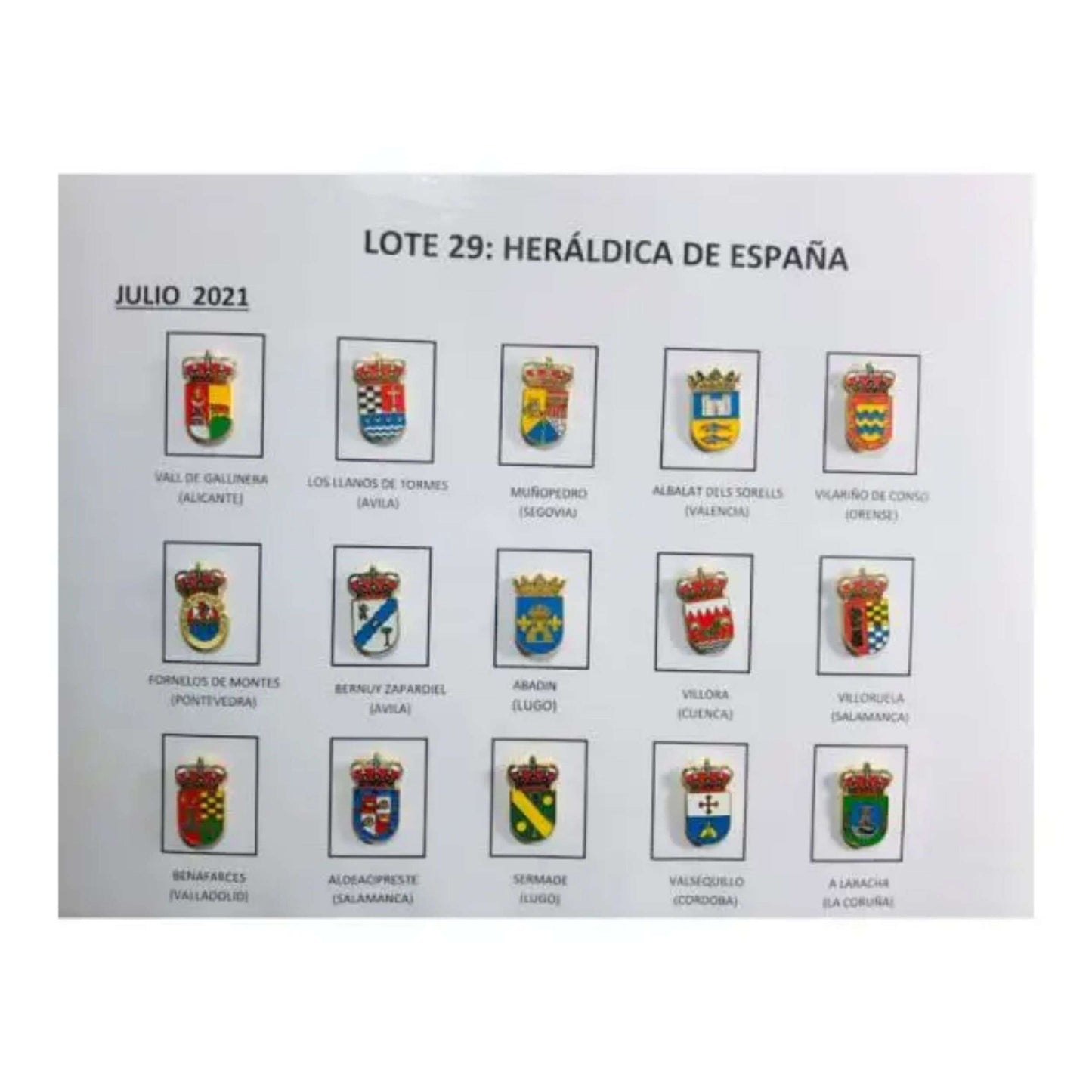 Pins Lote No29 Escudos Heraldicos Espana