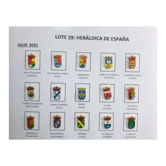 Pins Lote No29 Escudos Heraldicos Espana