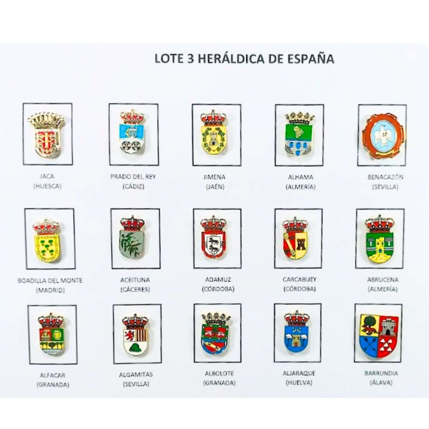 Pins Lote No3 Escudos Heraldicos Espana