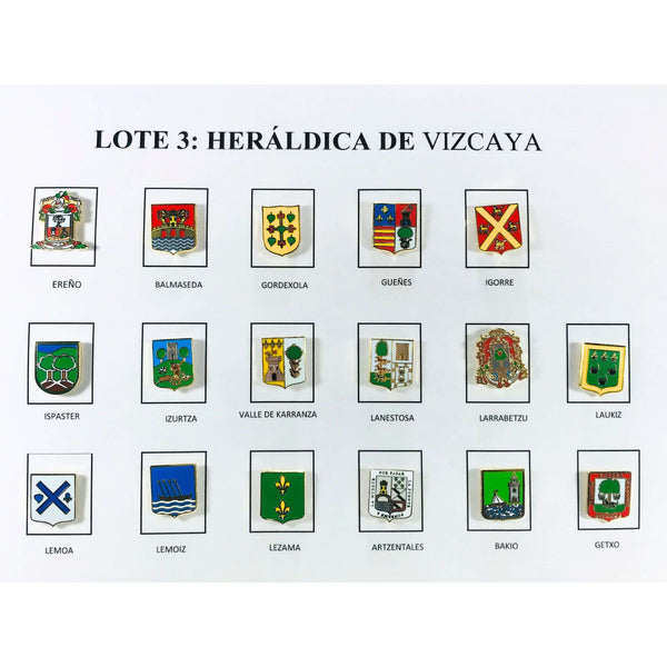 Pins - Lote Nº3 Escudos Heráldicos Vizcaya - España