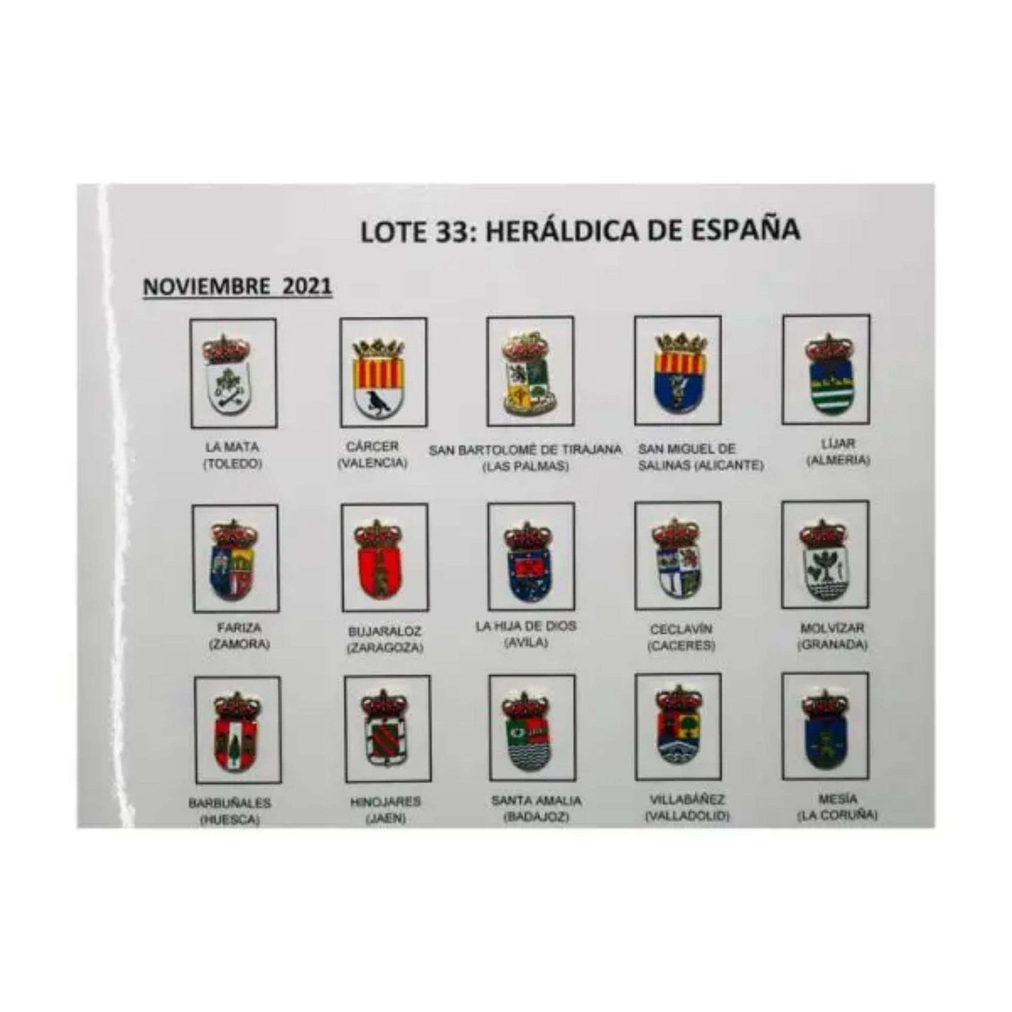 Pins Lote No33 Escudos Heraldicos Espana