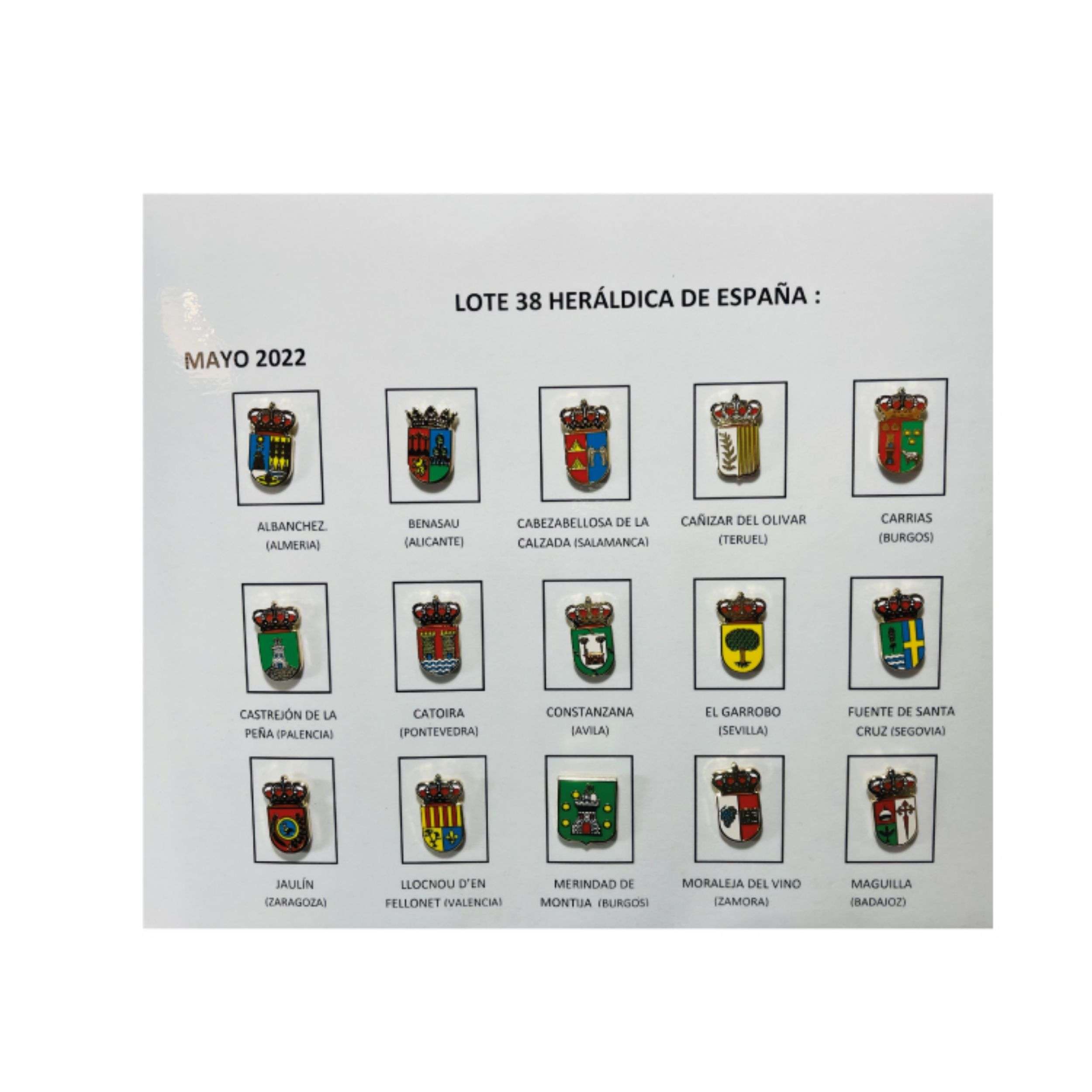 Pins Lote No38 Escudos Heraldicos Espana