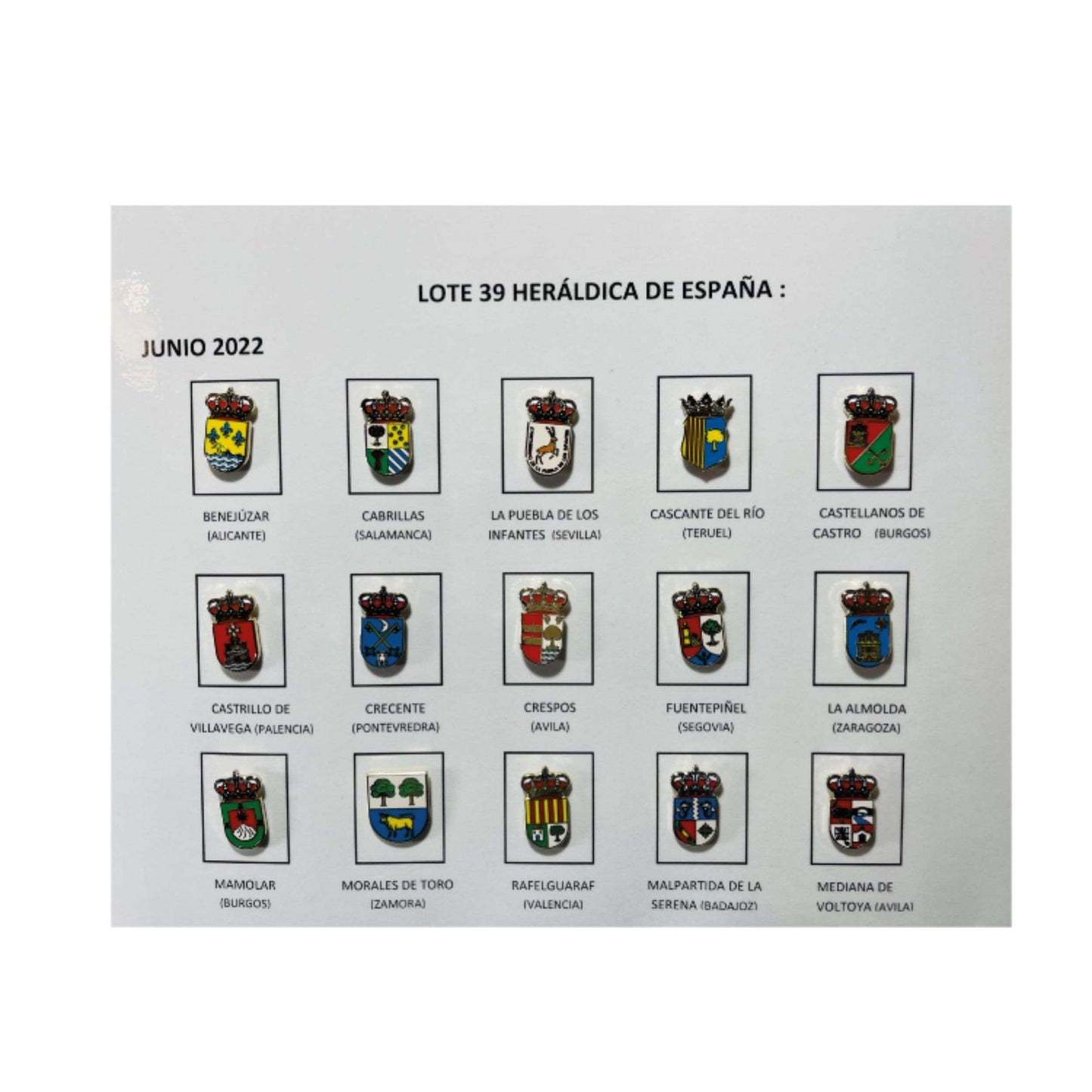 Pins Lote No39 Escudos Heraldicos Espana