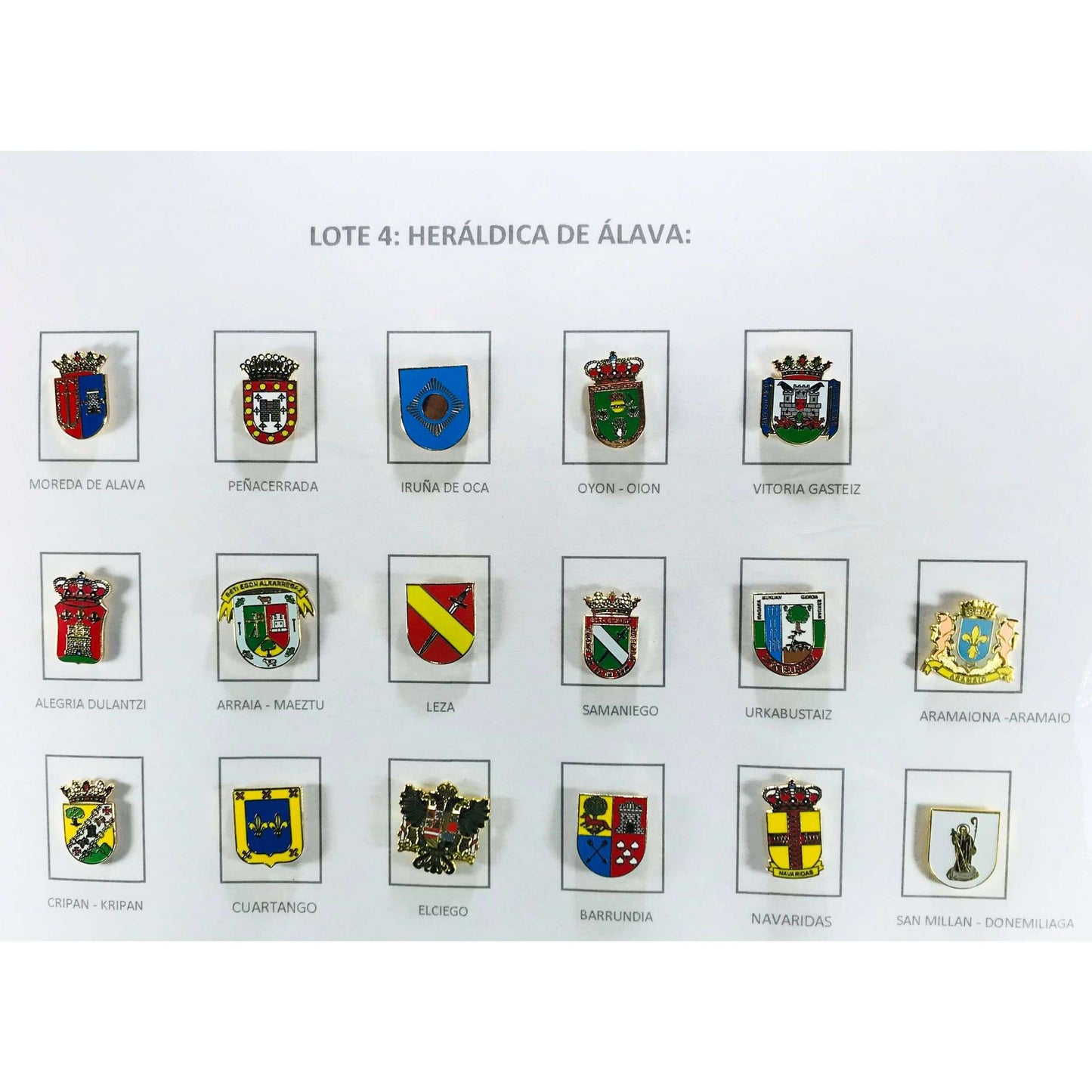 Pin's - Lot Nº4 Boucliers Héraldiques Álava - Espagne