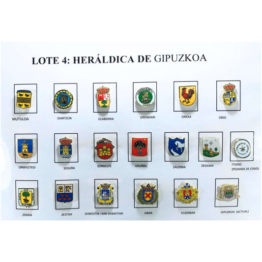 Pins Lote No4 Escudos Heraldicos Gipuzkoa Guipuzcoa Espana