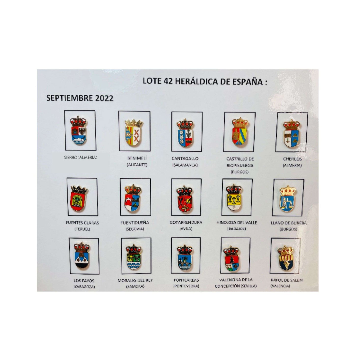 Pins Lote No42 Escudos Heraldicos Espana