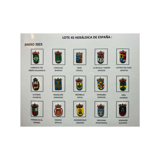 Pins - Lot Nº45 Heraldic Shields Spain