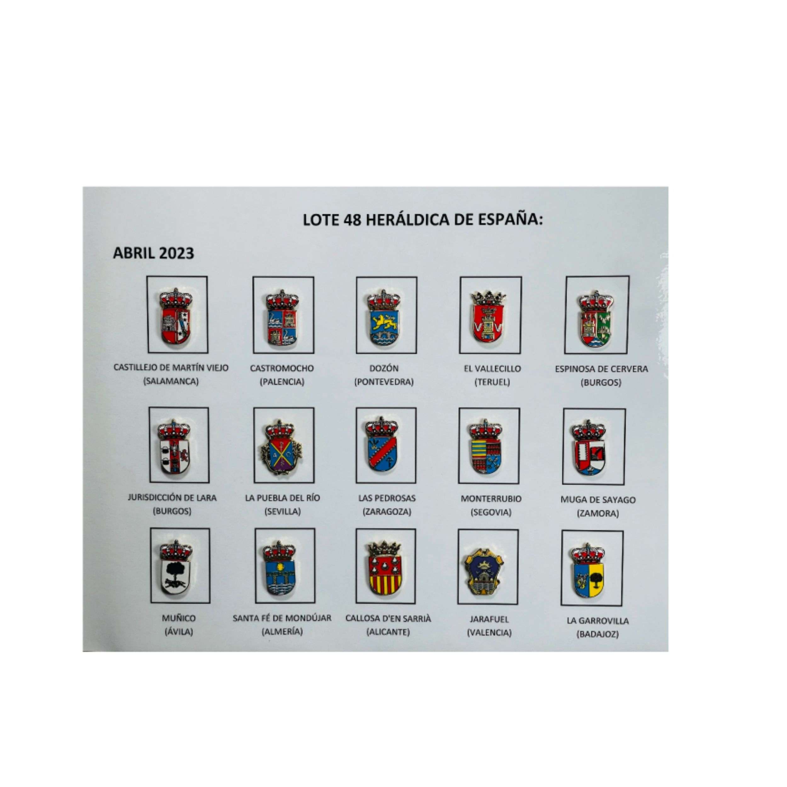 Pins Lote No48 Escudos Heraldicos Espana