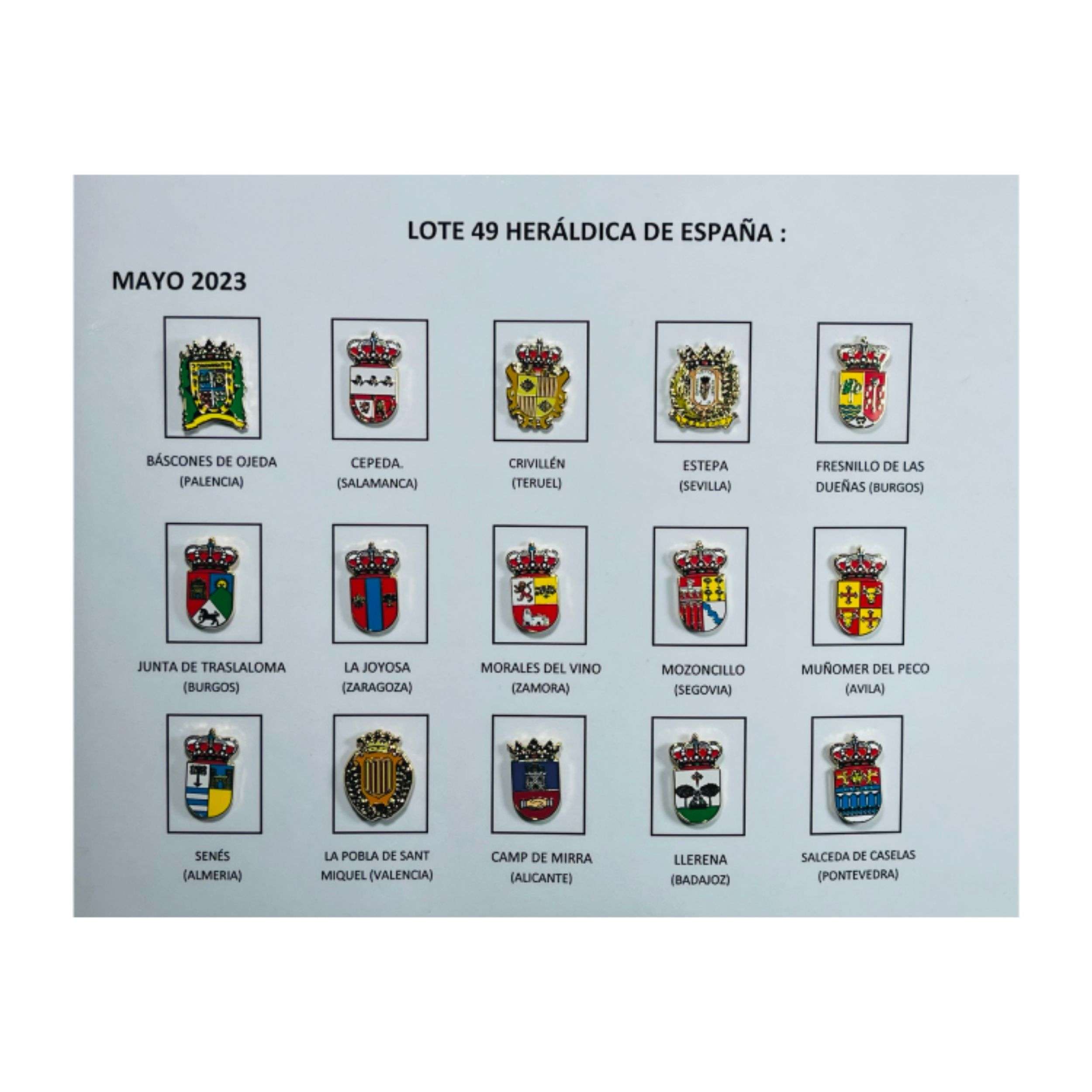 Pins Lote No49 Escudos Heraldicos Espana