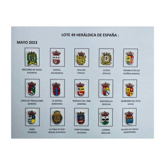 Pins Lote No49 Escudos Heraldicos Espana