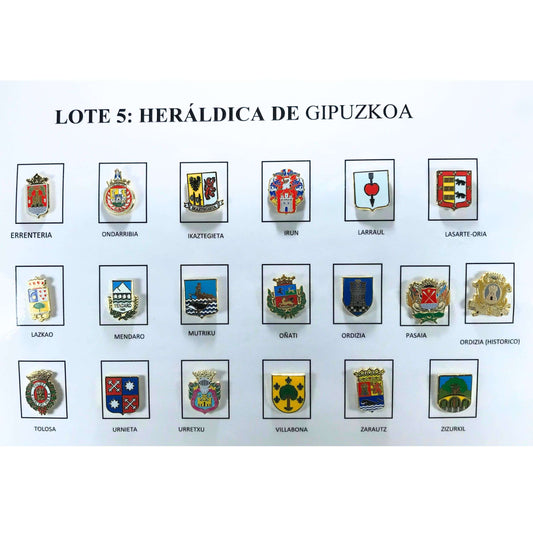 Pins Lote No5 Escudos Heraldicos Gipuzkoa Guipuzcoa Espana