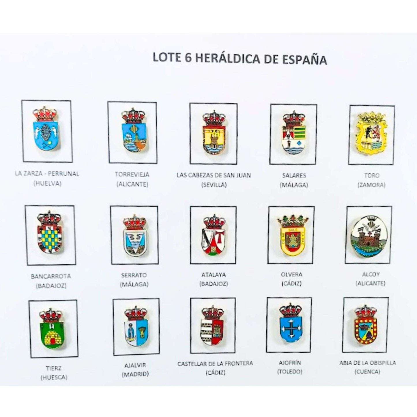 Pins Lote No6 Escudos Heraldicos Espana