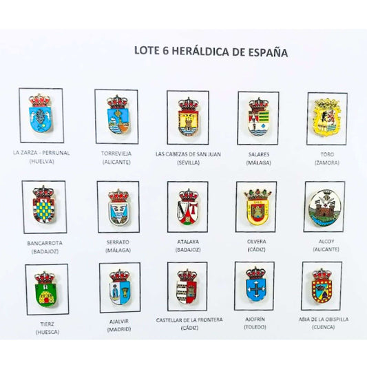 Pins Lote No6 Escudos Heraldicos Espana