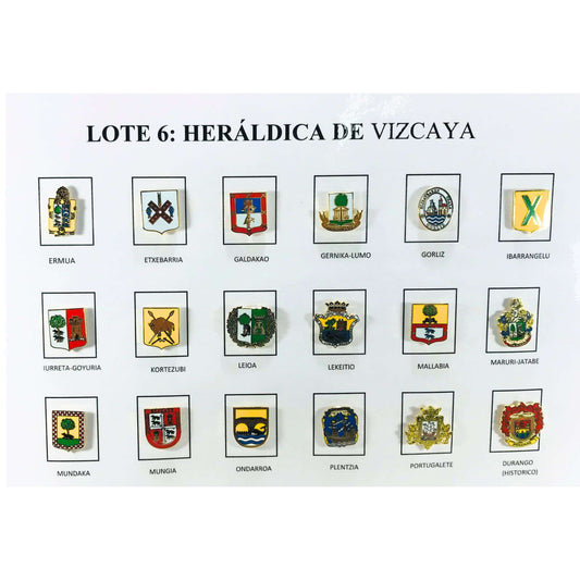 Pins Lote No6 Escudos Heraldicos Vizcaya Espana