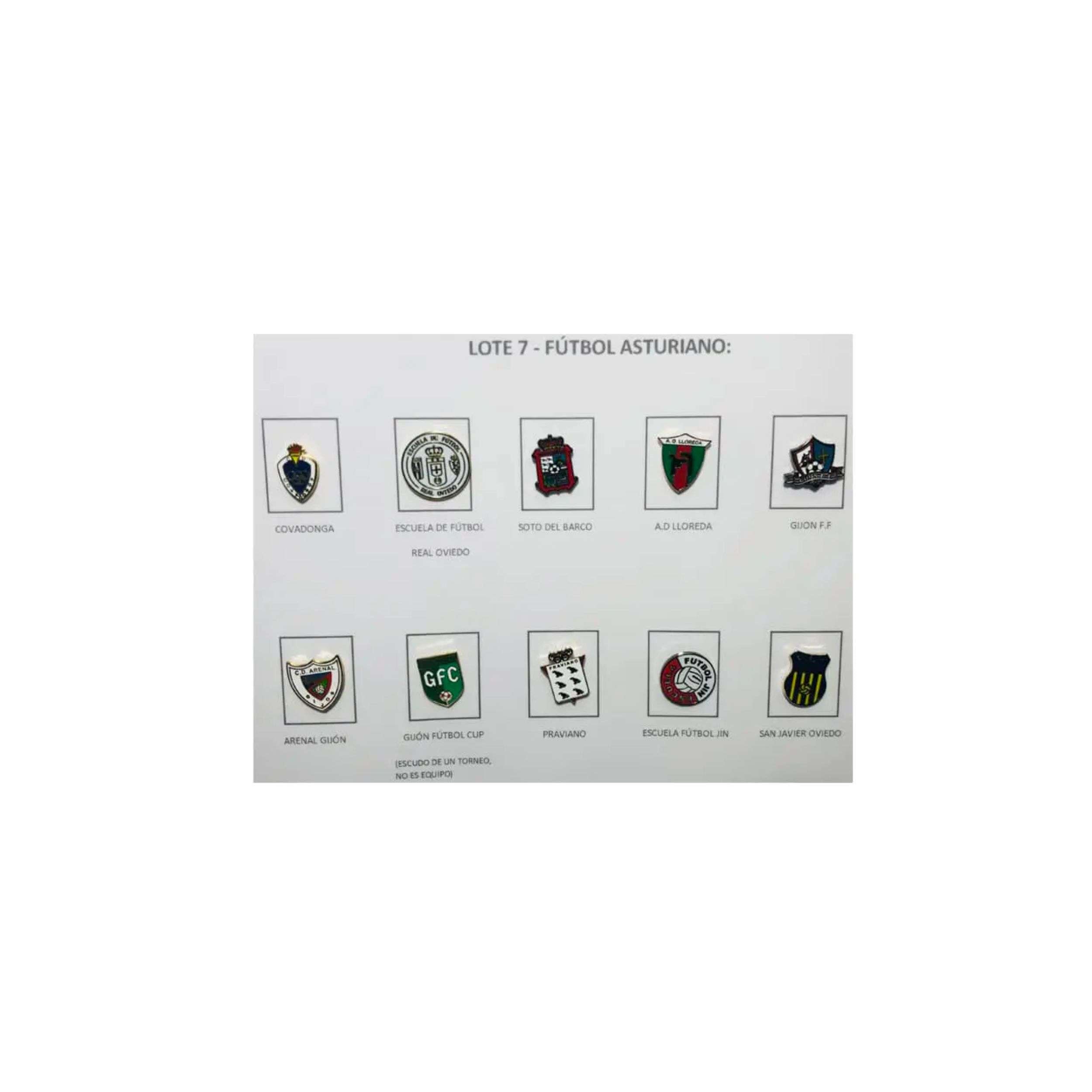 Pins - Lot Nº7 Asturian Football Shields