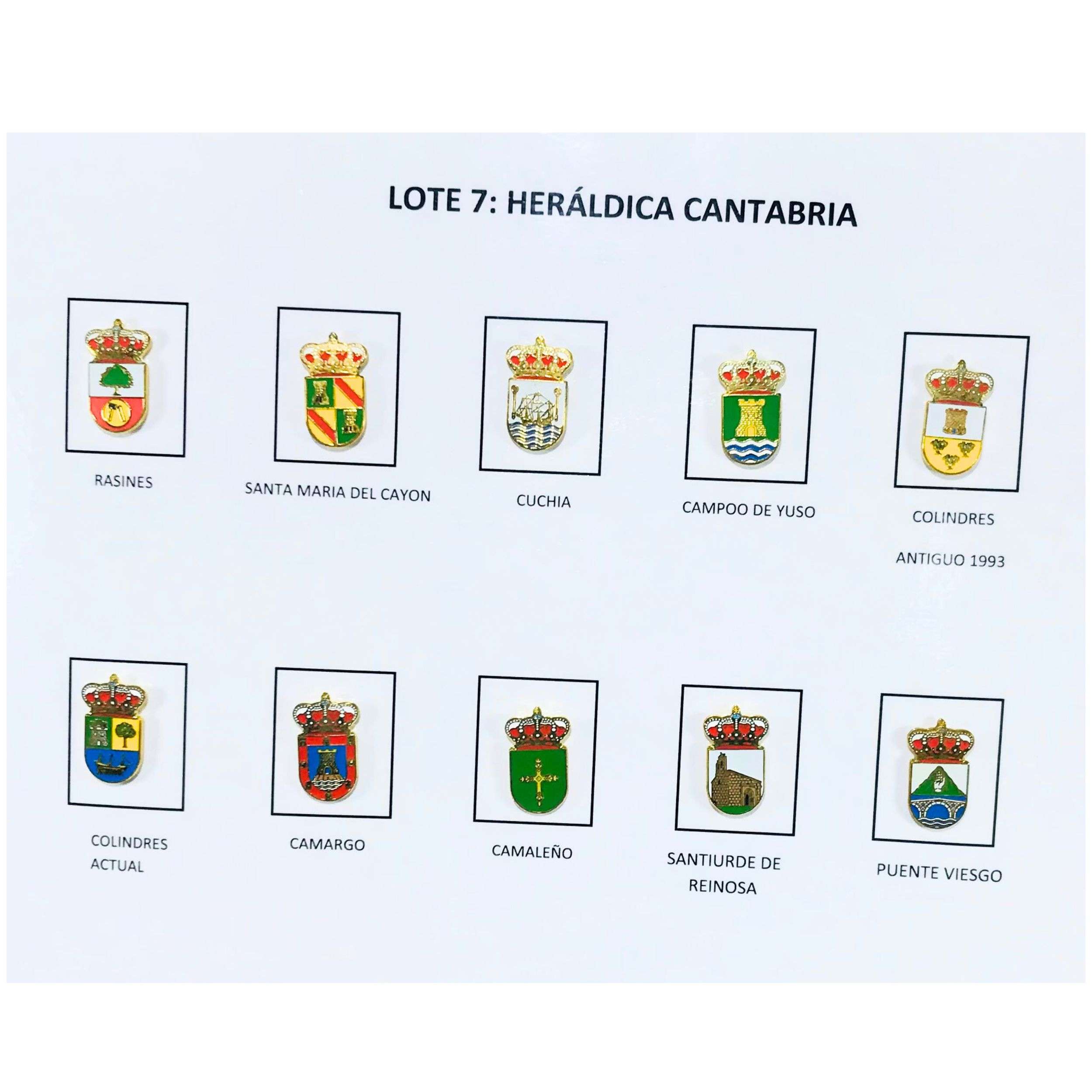 Pins Lote No7 Escudos Heraldicos Cantabria Espana