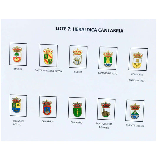 Pins Lote No7 Escudos Heraldicos Cantabria Espana