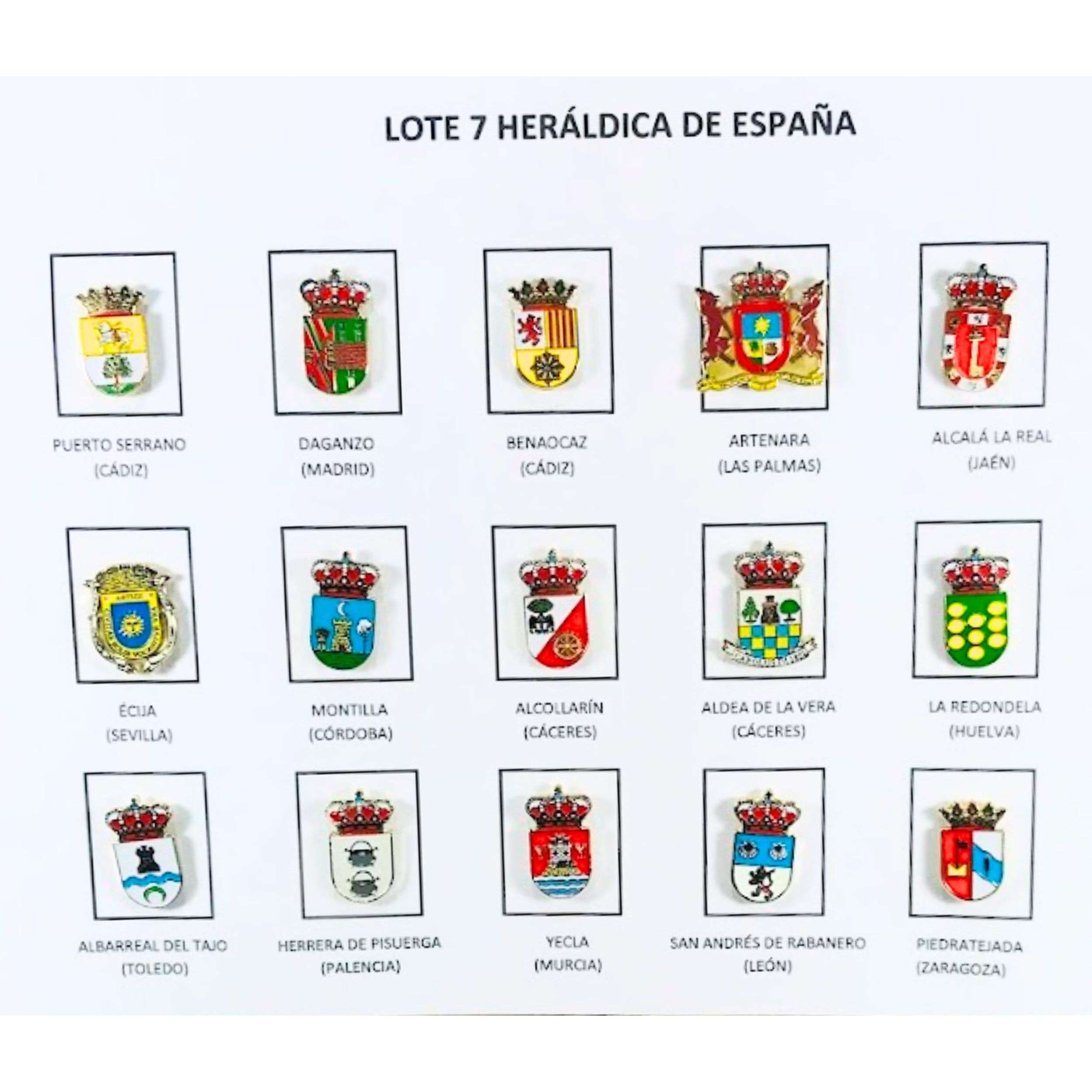 Pins Lote No7 Escudos Heraldicos Espana