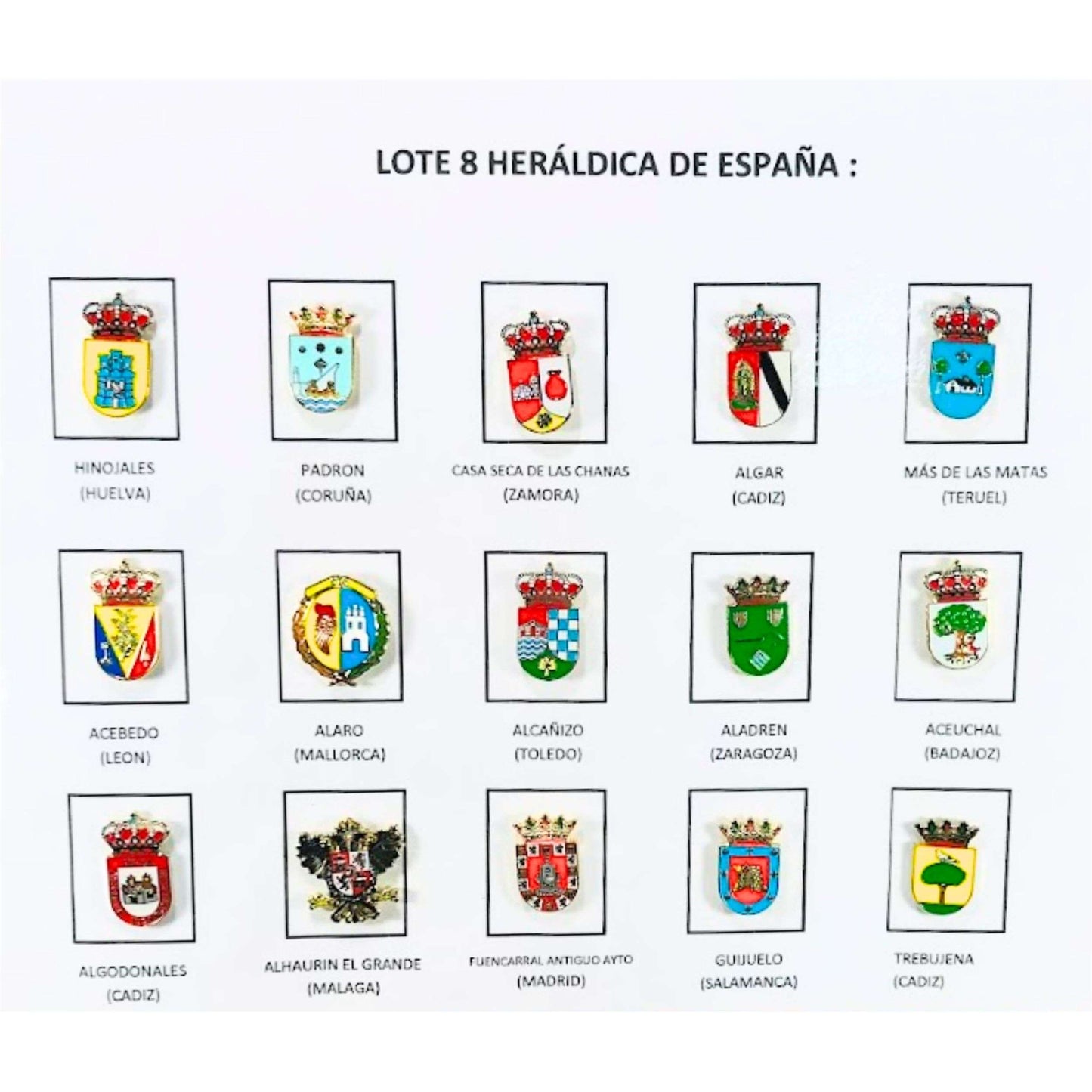 Pins Lote No8 Escudos Heraldicos Espana