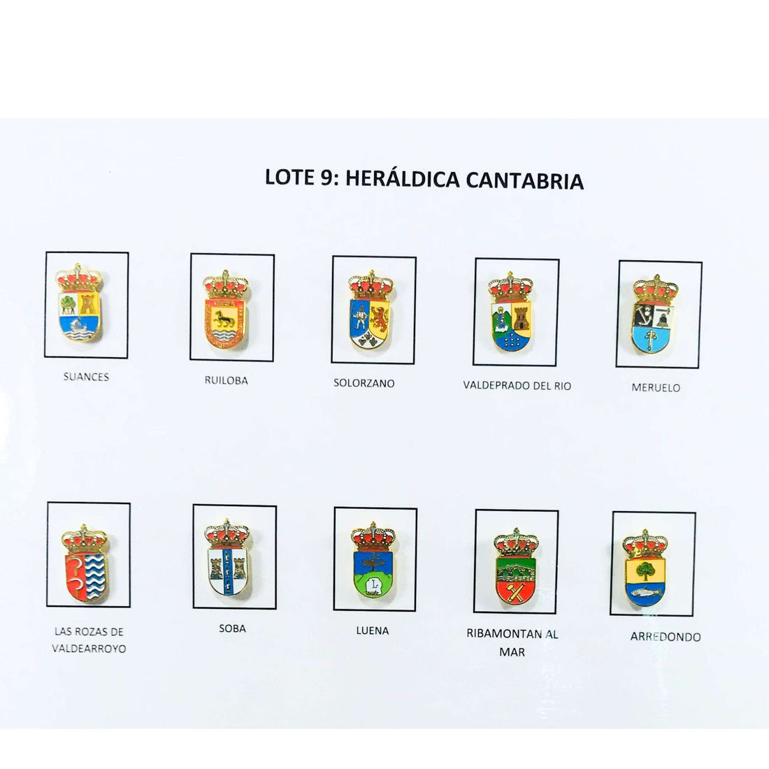 Pins - Los Nr. 9 Heraldische Wappen Kantabrien - Spanien