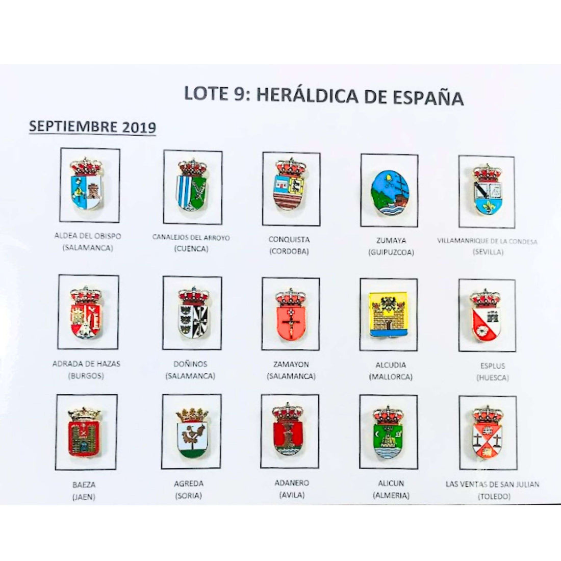 Pins - Los Nr.9 Heraldische Wappen Spaniens