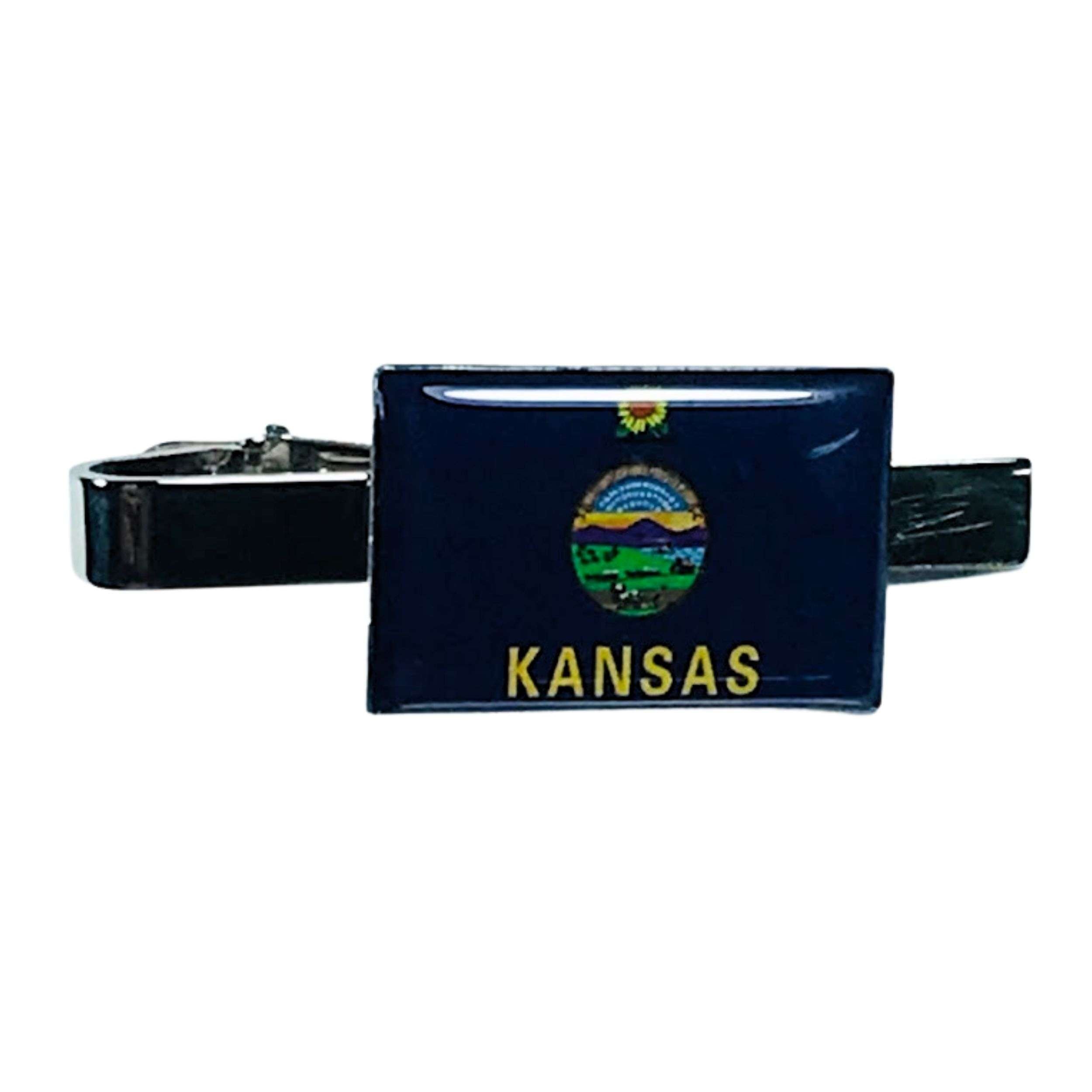 Pisacorbatas Bandera Estado Kansas Usa