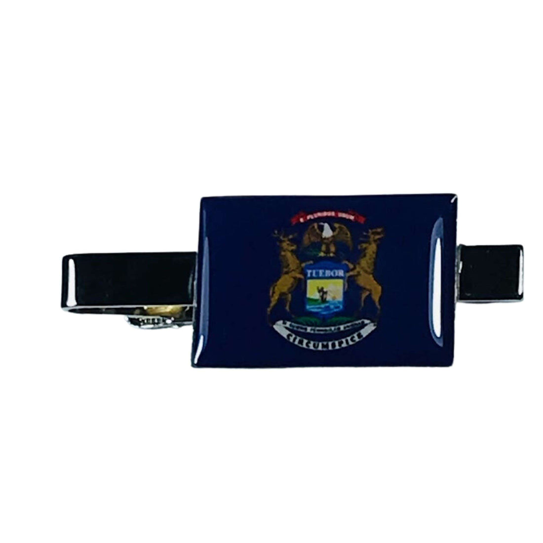 Pregadeira de gravata - Bandeira do Estado de Michigan - EUA