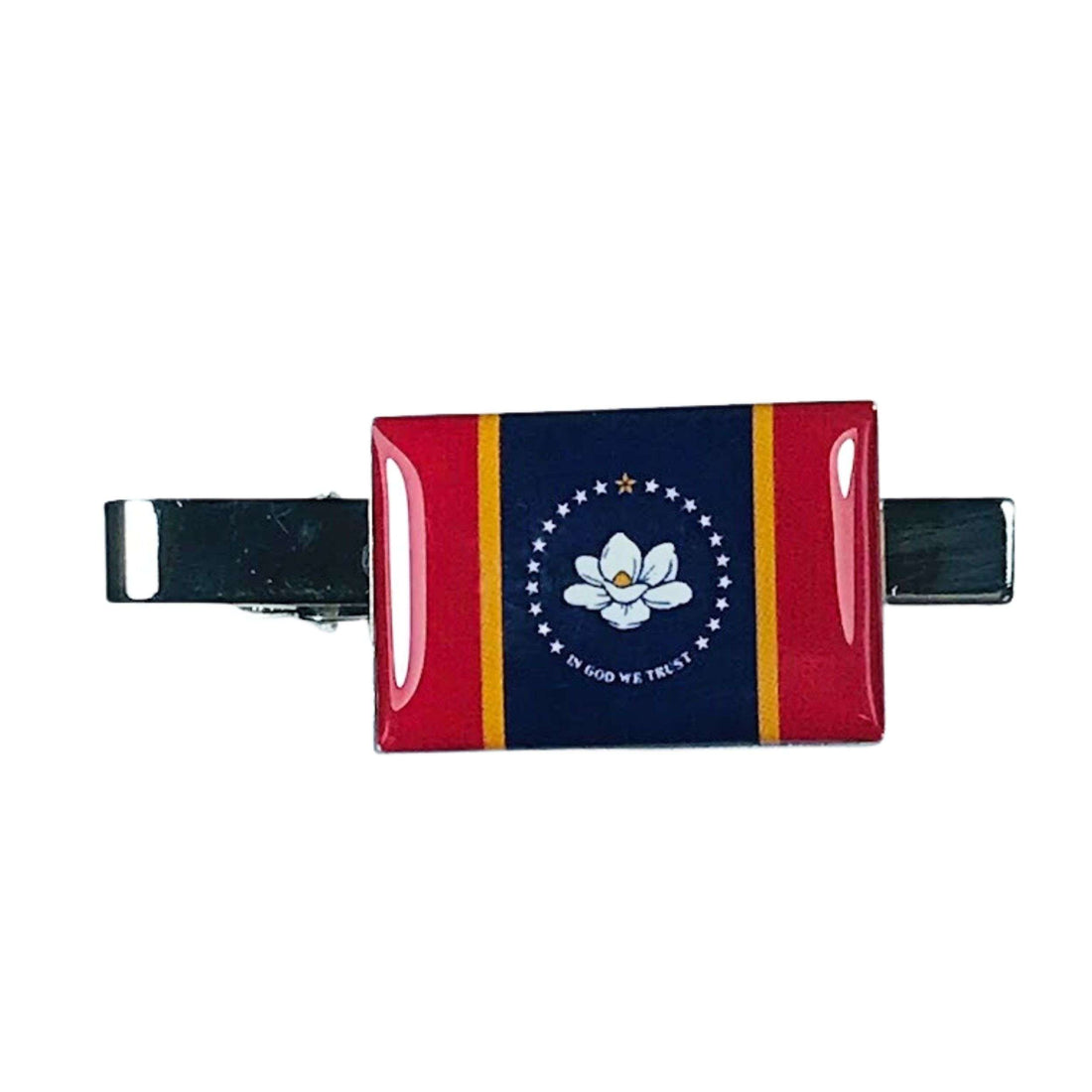 Prendedor de gravata - Bandeira do Estado do Mississippi - EUA