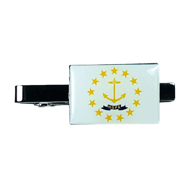 Pince à cravate - Drapeau de l'État de Rhode Island - États-Unis