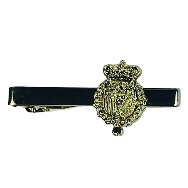 Gold Color Tie Clip - Coat of Arms of the King of Spain