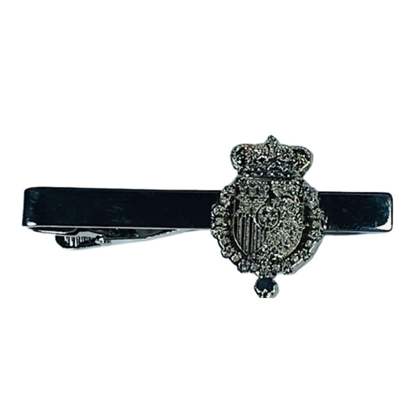 Pisacorbatas Color Plata - Escudo de Armas del Rey de España