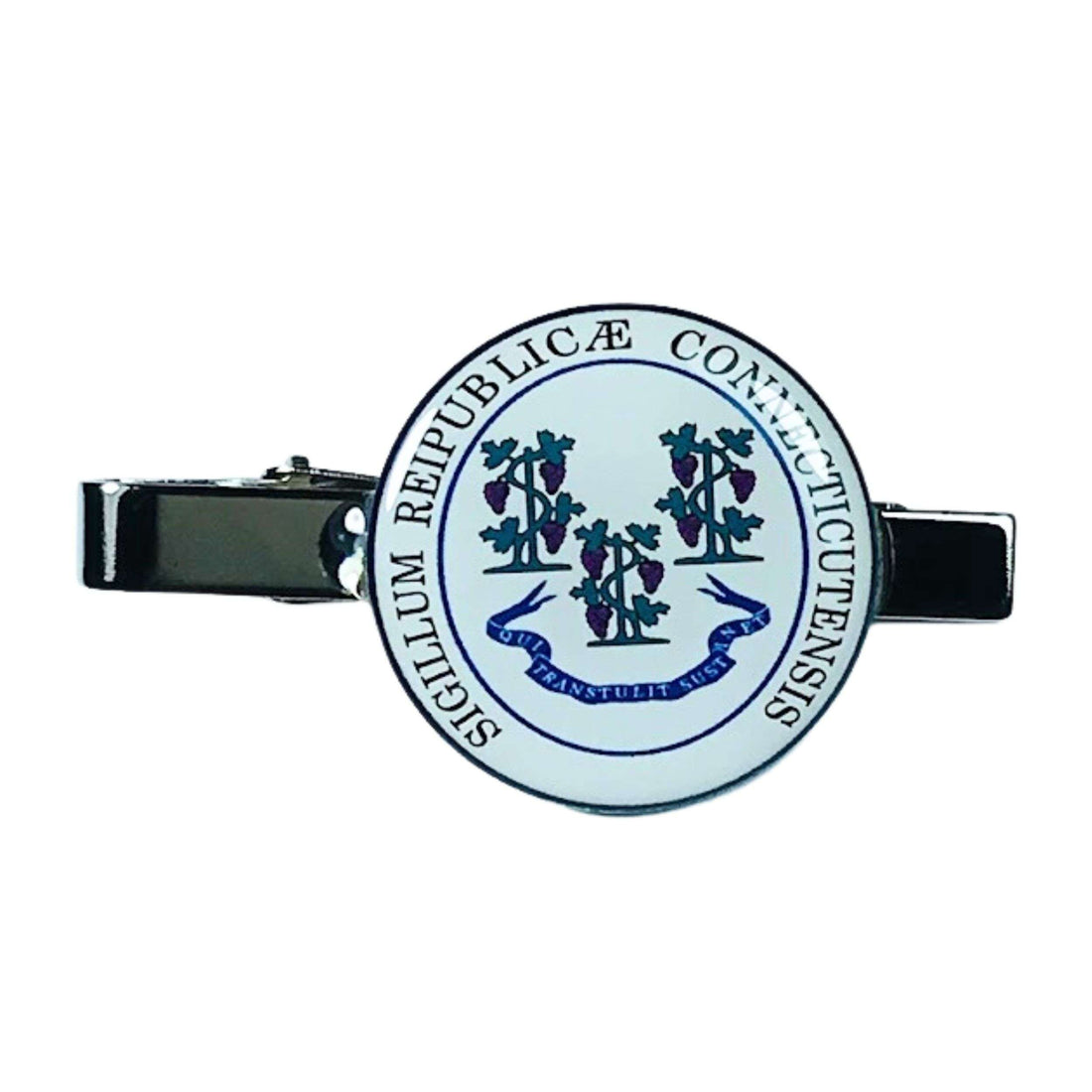 Pregadeira de gravata - Escudo do Estado de Connecticut - EUA